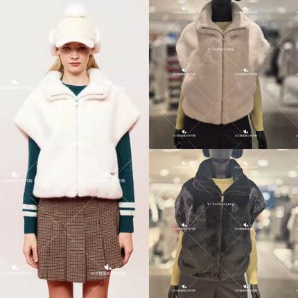 PING女士高尔夫马甲25冬季新款百搭休闲时尚运动保暖防风毛绒马甲