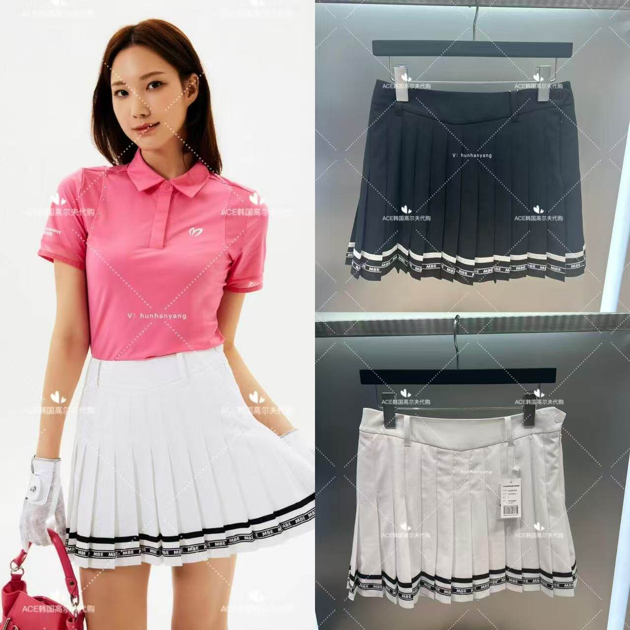 女士高尔夫服装25夏季裙子