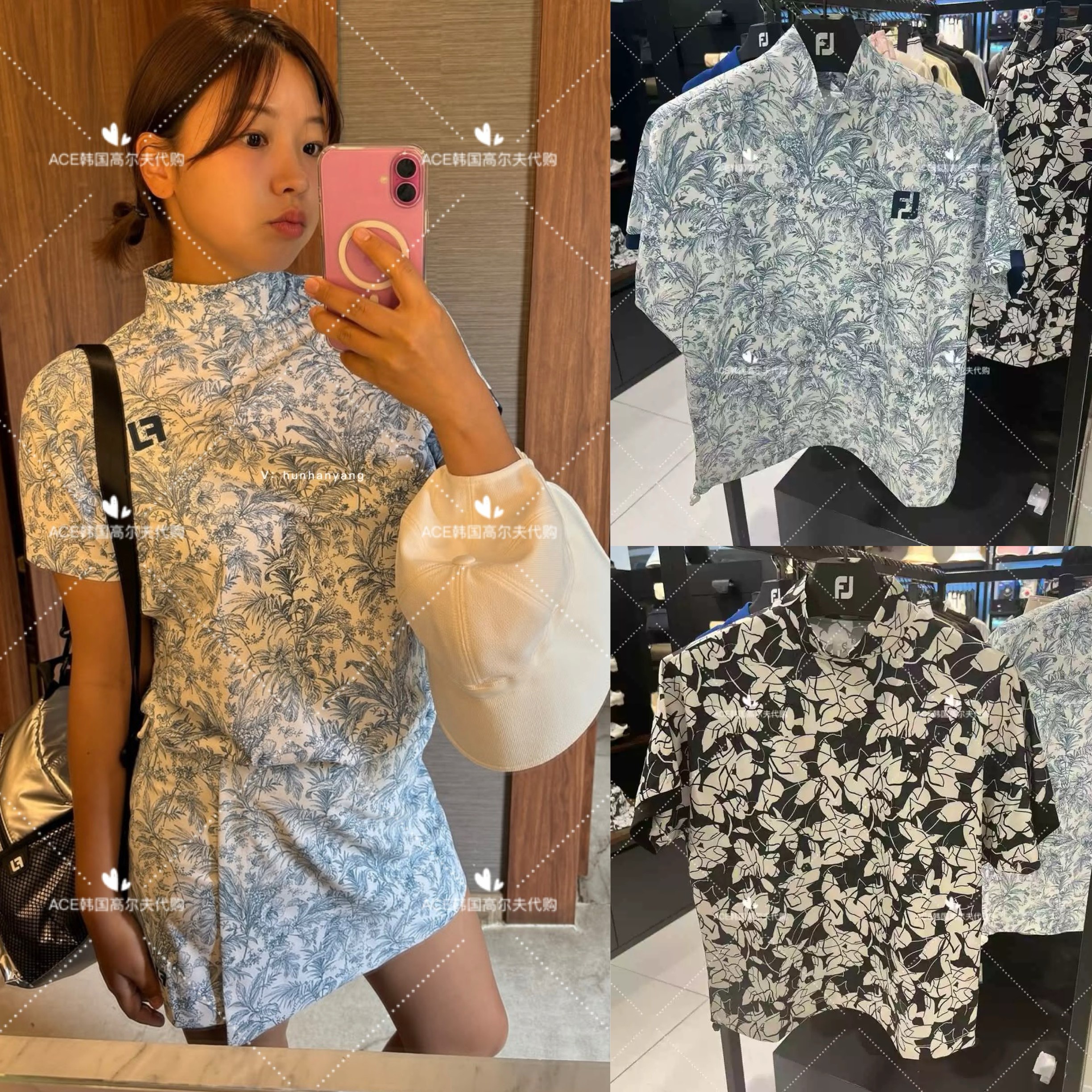 女士高尔夫服装25夏季上衣