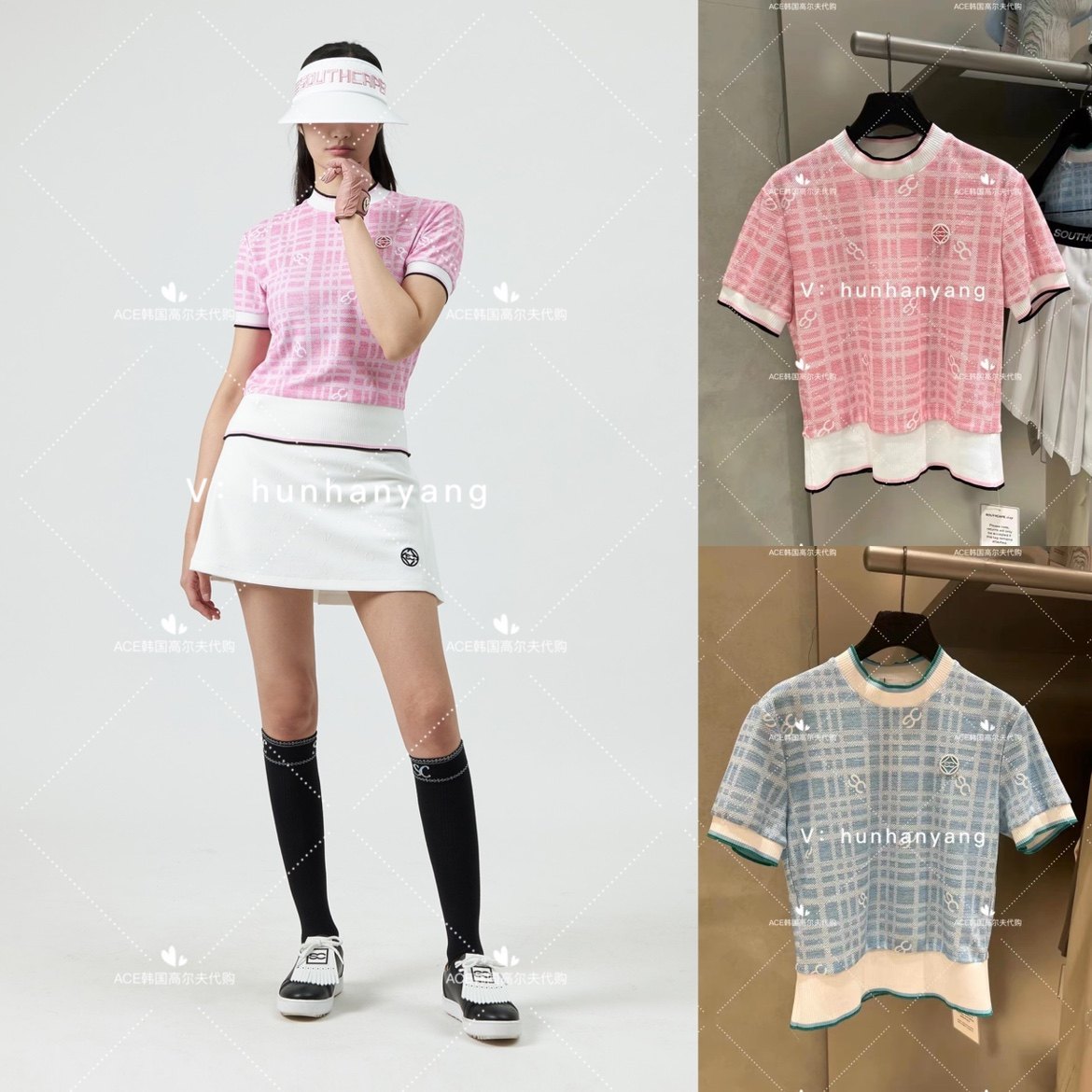 SOUTHCAPE高尔夫女士圆领短袖