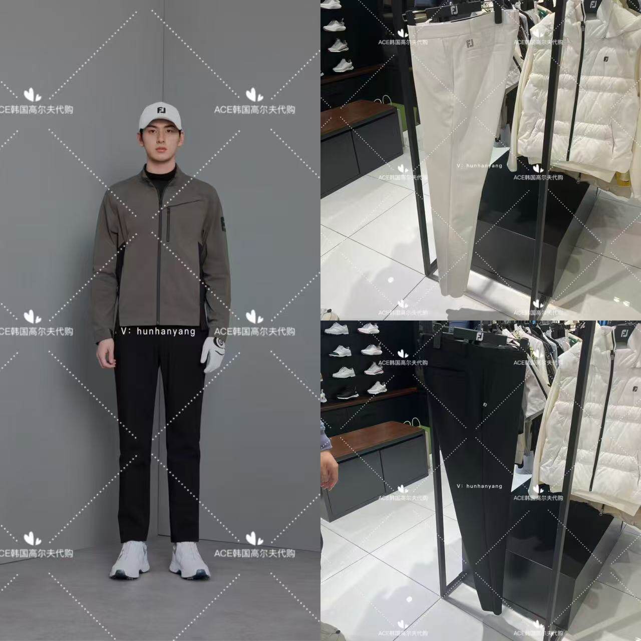 FJ footjoy男士高尔夫球服25春季新款百搭休闲运动修身长裤P1615