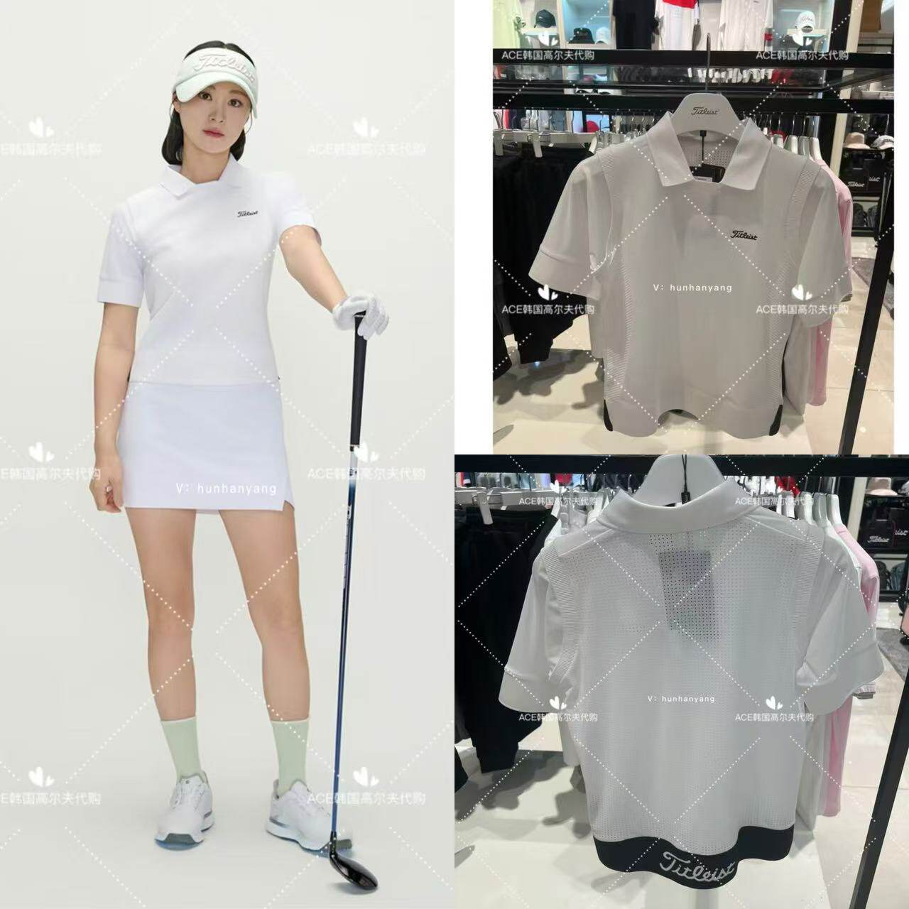 女士高尔夫服装25夏季上衣