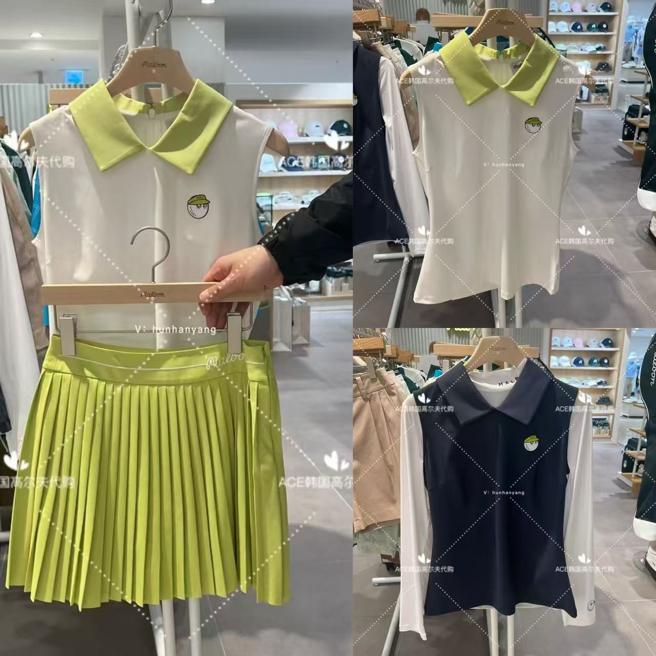 女士高尔夫服装25夏季上衣