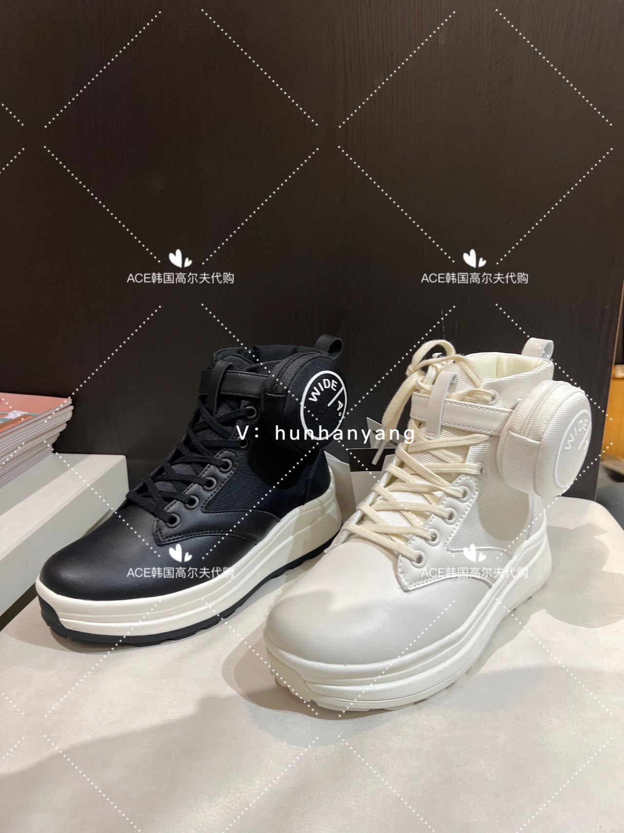 Wangle高尔夫女士休闲运动高帮鞋