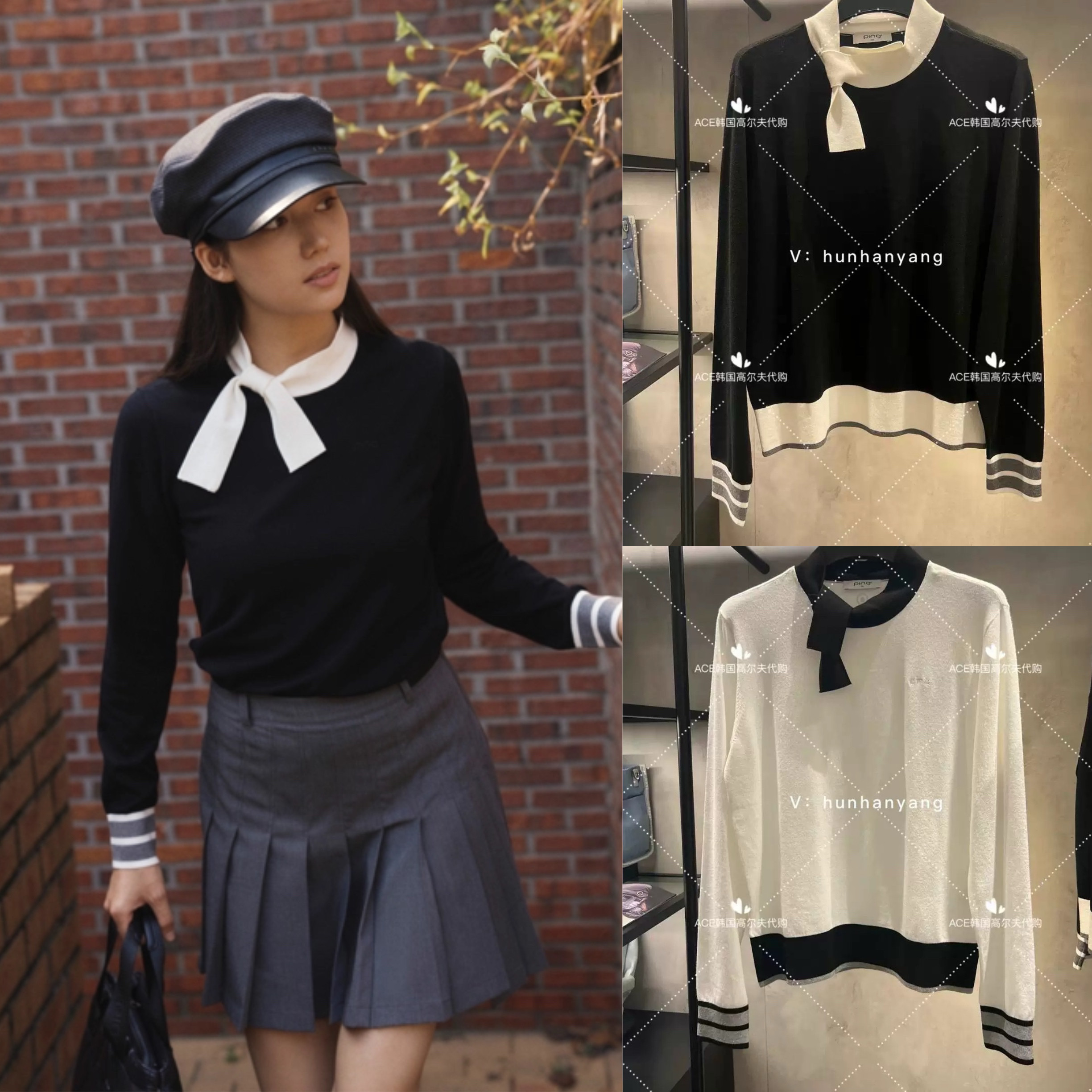 女士高尔夫服装24秋季长袖
