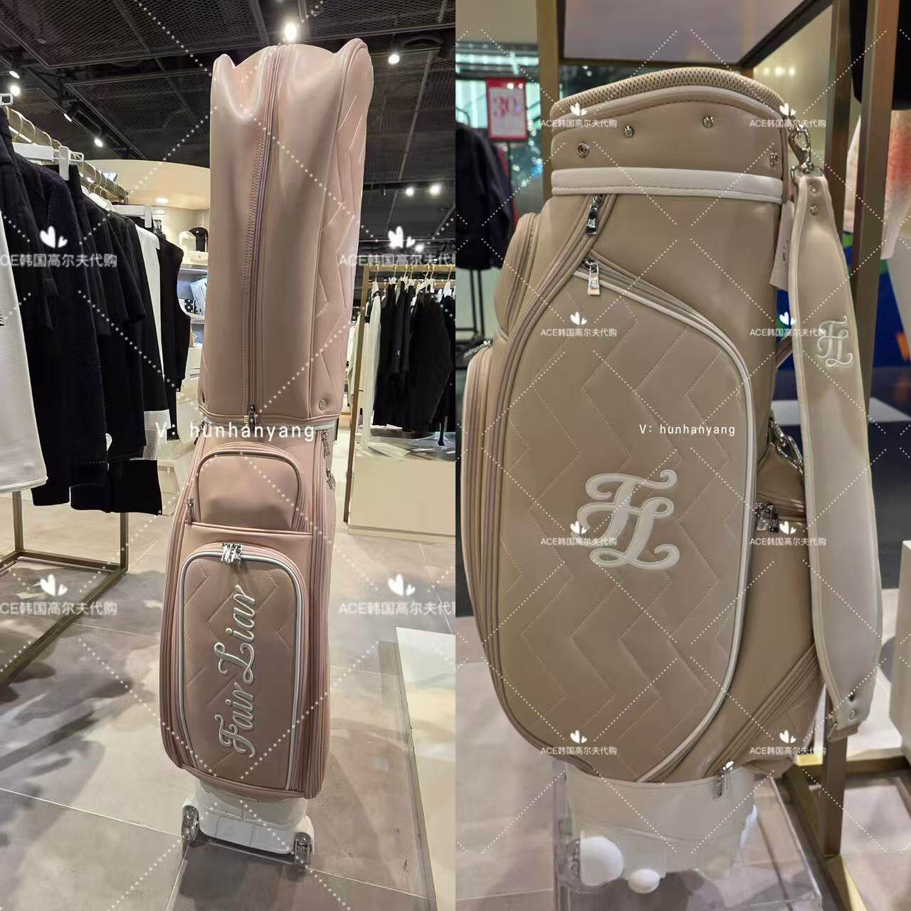 FL高尔夫球包女士25冬季新款百搭休闲时尚运动轻便拉杆轱辘球包