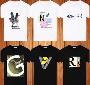 包邮9.9元男士短袖t恤v领纯黑白色打底衫4XL一次性活动3XL半袖5XL