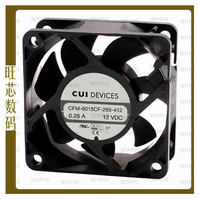 CFM-6025CF-265-408-20【FAN AXIAL 60X25.4MM 24VDC WIRE】