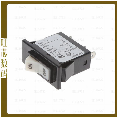 203-2-1-62-153-4-1-1【CIR BRKR 15A 32VDC ROCKER】