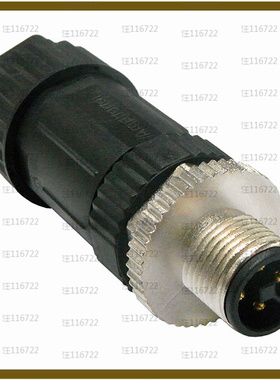 M12T-04BMMB-SL7002【CONN PLUG MALE 4POS GOLD SCREW】