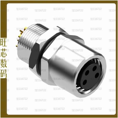 54-00297【M8 A-CODE 4POS RCPT PANEL MOUNT】