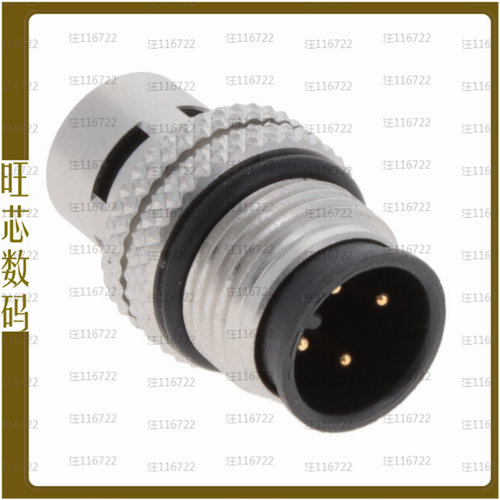 858-004-10SRSS4【M12 4P A-CODE MALE SS SHELL, SS】