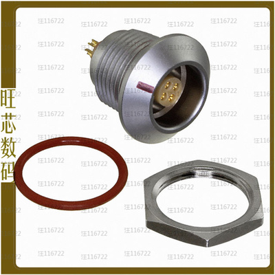 FLKB-04EGFS-GCP-001【CONN RCPT FMALE 4P GOLD SLDR CUP】