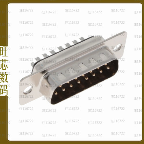 K85X-AA-15P【CONN DSUB PLUG 15P VERT SLDR CUP】