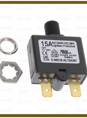 1658-G21-02-P10-15A【CIR BRKR THRM 15A 240VAC 28VDC】