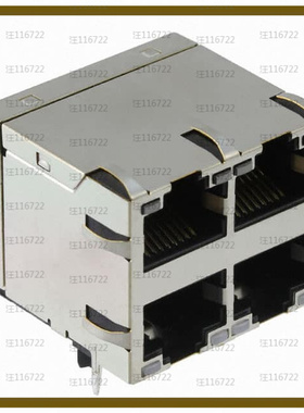 JXC0-0376NL【CONN JACK 4PORT 1000 BASE-T PCB】