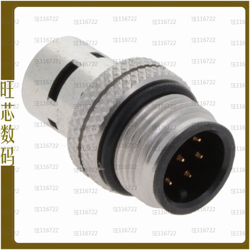858-008-10TRSS4【M12 8P A-CODE MALE BRASS/TIN SHE】
