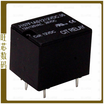 J107F1AS1212VDC.36【RELAY GEN PURPOSE SPST 12A 12V】