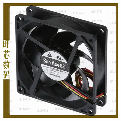 9GA0924M4011【FAN AXIAL 92X25MM 24VDC WIRE】
