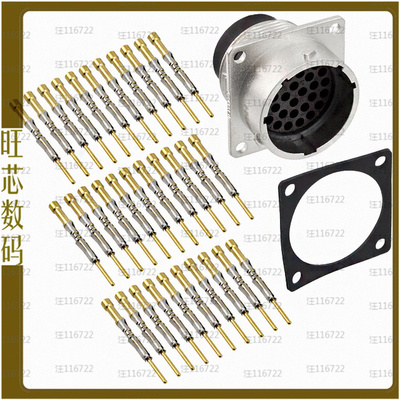 RT0W01832PNH-K【CONN RCPT MALE 32POS GOLD CRIMP】