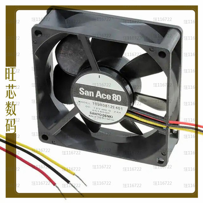 109R0812E401【FAN AXIAL 80X25MM 12VDC WIRE】