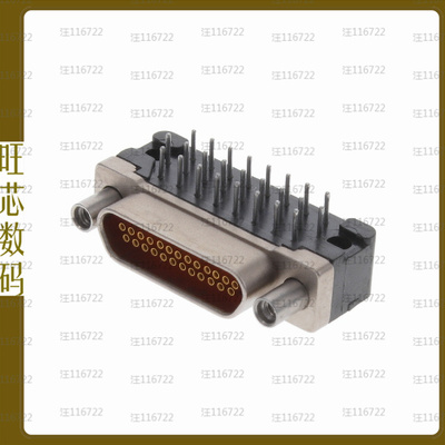 DCCM25SCBRP【CONN MICRO-D RCPT 25POS R/A SLDR】