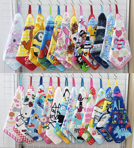 卡通幼儿园柔软全棉擦手毛巾