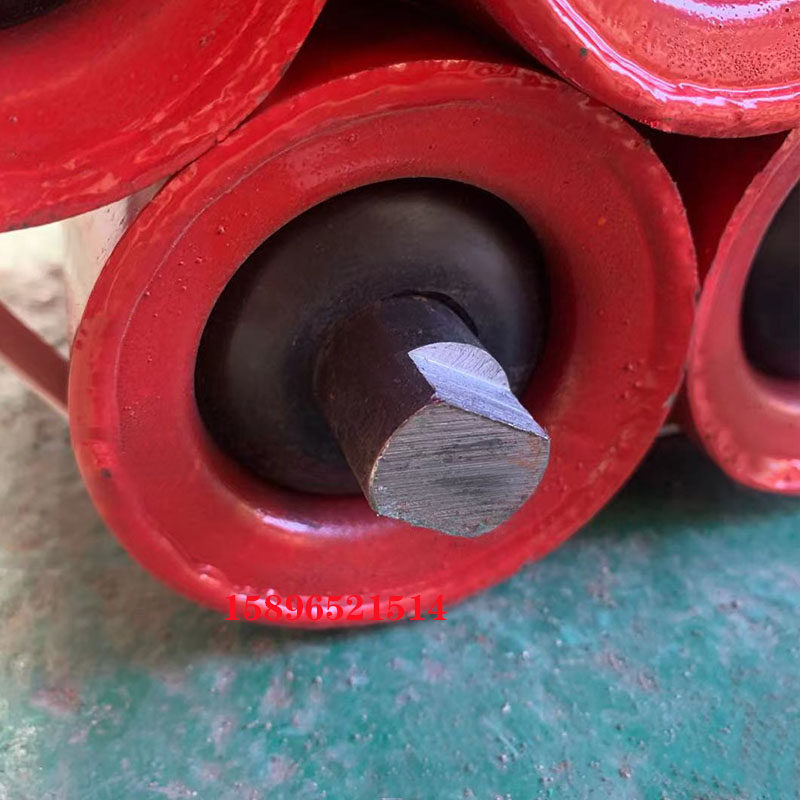 输送机托辊传送带托轮皮带滚轴陶瓷辊轮皮带机配件缓冲辊包胶辊