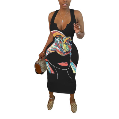 Womensdressabstractfigure