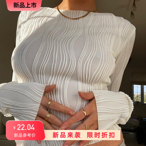 T Shirts Women Skinny Black Basic Tee Street Cropped TopT恤