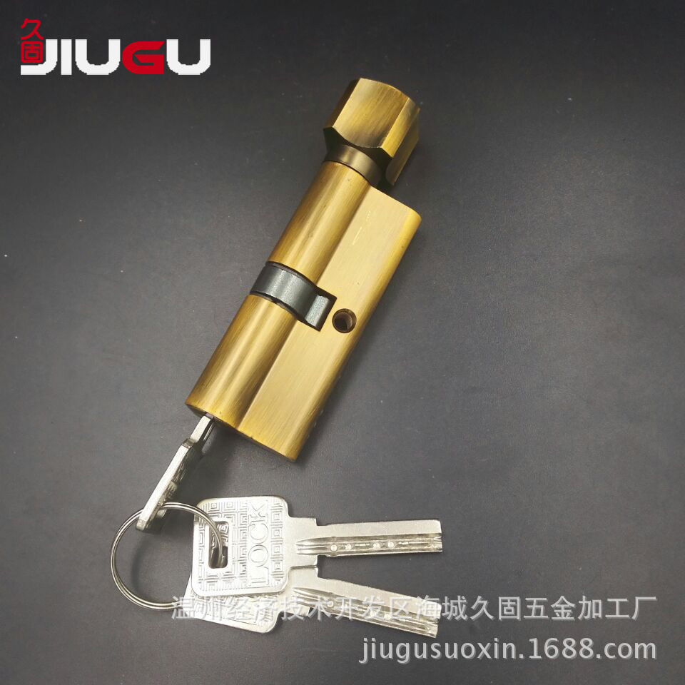 温州厂家直销 精美黄古铜铝合金室内房门小70执手锁锁芯 时尚特惠