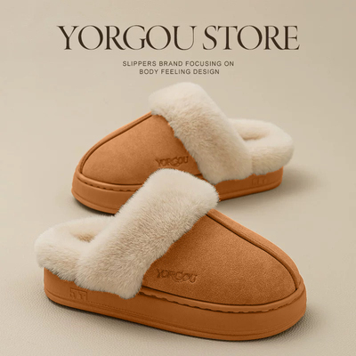 2024新款勃肯保暖外穿棉拖鞋