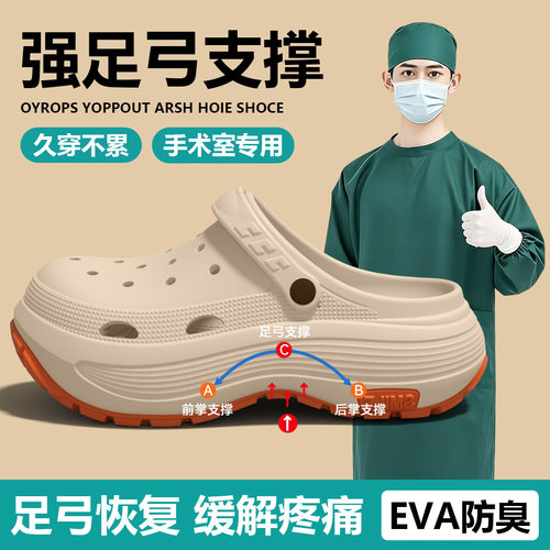 手术室洞洞鞋男士2026新款