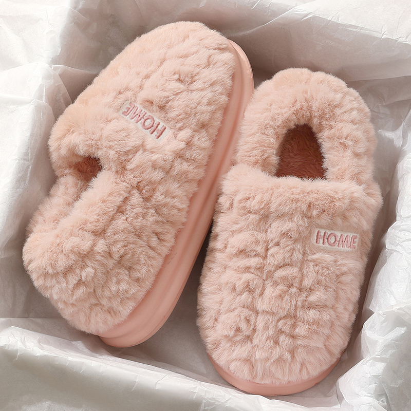 踩屎感棉拖鞋女士冬季包跟2025