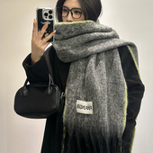 2025冬季 新款 围巾女氛围感保暖加厚披肩仿羊绒高级感加长软糯围脖