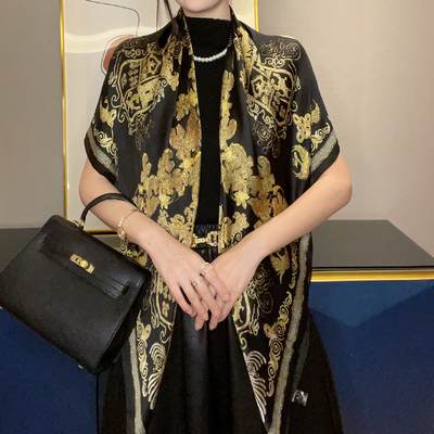 丝巾女春秋夏季外搭防晒大方巾