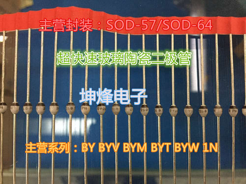 BYV12 BYV12V BYV12-TR BYV12-TAP SOD-57 1.5A 100V 原装进口