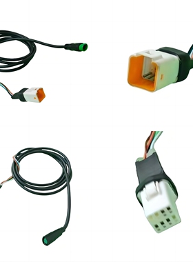 bafang 1T1仪表线M300 M400 M620码表线八方中置电机码表线1拖1