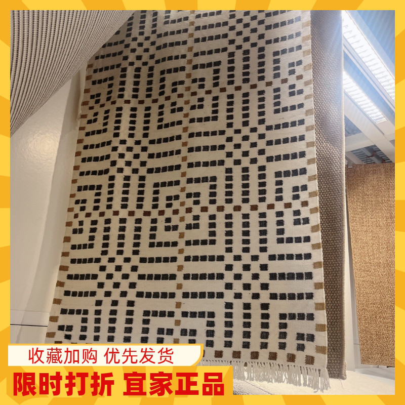 宜家文加平织地毯客厅沙发卧室