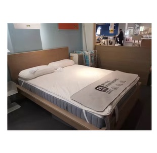 卷装宜家新品瓦勒沃格独立袋装弹簧床垫浅蓝色宜家同质保厚24厘米