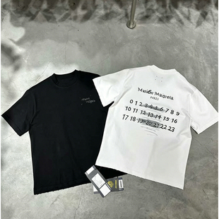 VAMTAC2026夏季新款欧美高街头风数字母印花做旧 潮牌宽松短袖T恤