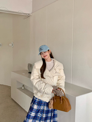2024新款羽绒服女短款小个子加厚保暖白鸭绒外套冬季时尚面包服