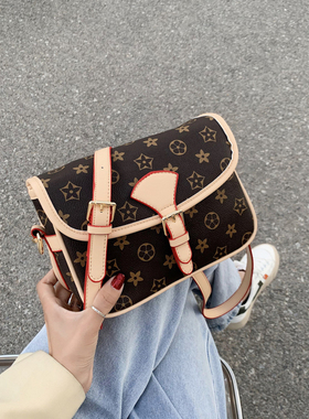 ins超火老花质感小包包女2020新款潮韩版百搭简约洋气斜挎小方包