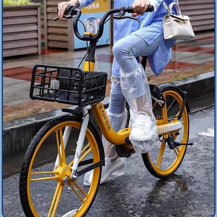 防水鞋套成人儿童雨天弹力束口一一次性鞋套