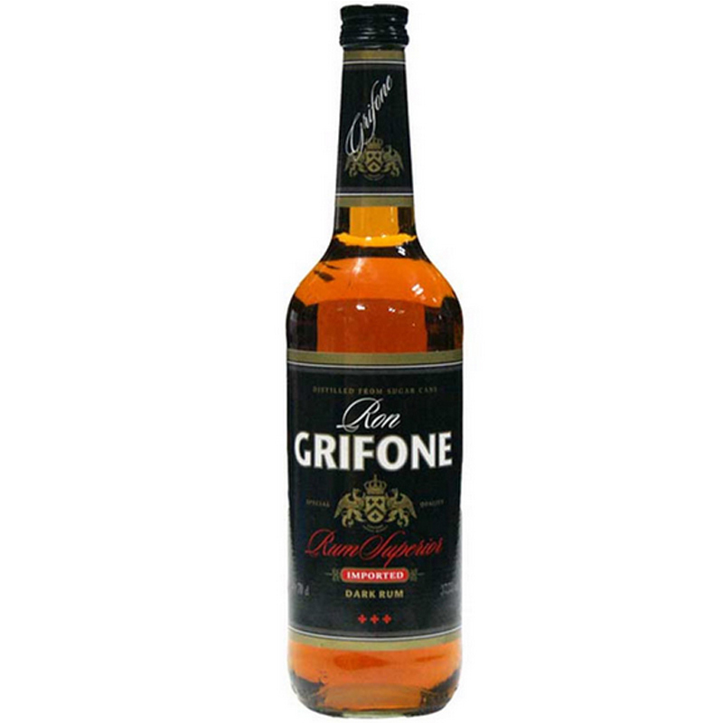 洋酒原瓶進口Grifone Dark Rum格里芬黑朗姆酒斯威士蘭雞尾酒熱銷