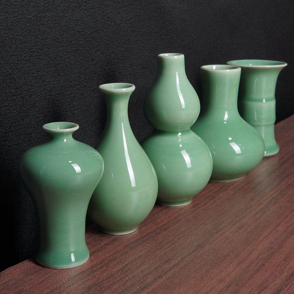 龙泉云间青瓷梅瓶小号插花玉壶春花瓶简约落地居家陶瓷摆设,家居饰品,花瓶,淘宝优惠券,粉丝福利购,淘宝优惠卷