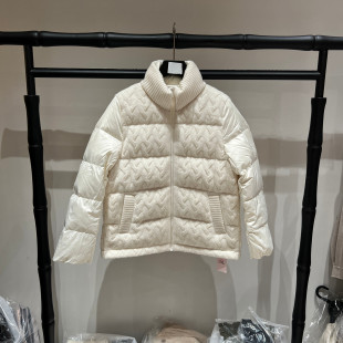 欧洲站2026秋季新款时尚立领羽绒服面包鹅绒加厚长袖外套女款欧货
