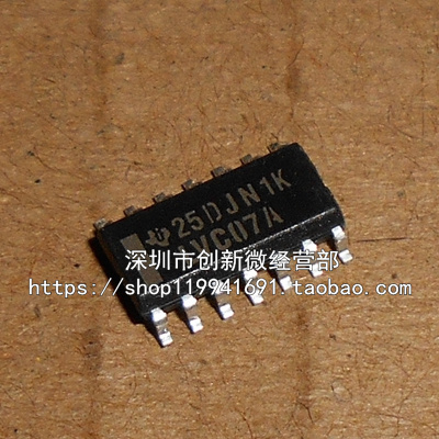 LVC07A SN74LVC07ADR SOP14脚 全新进口逻辑芯片 贴片IC