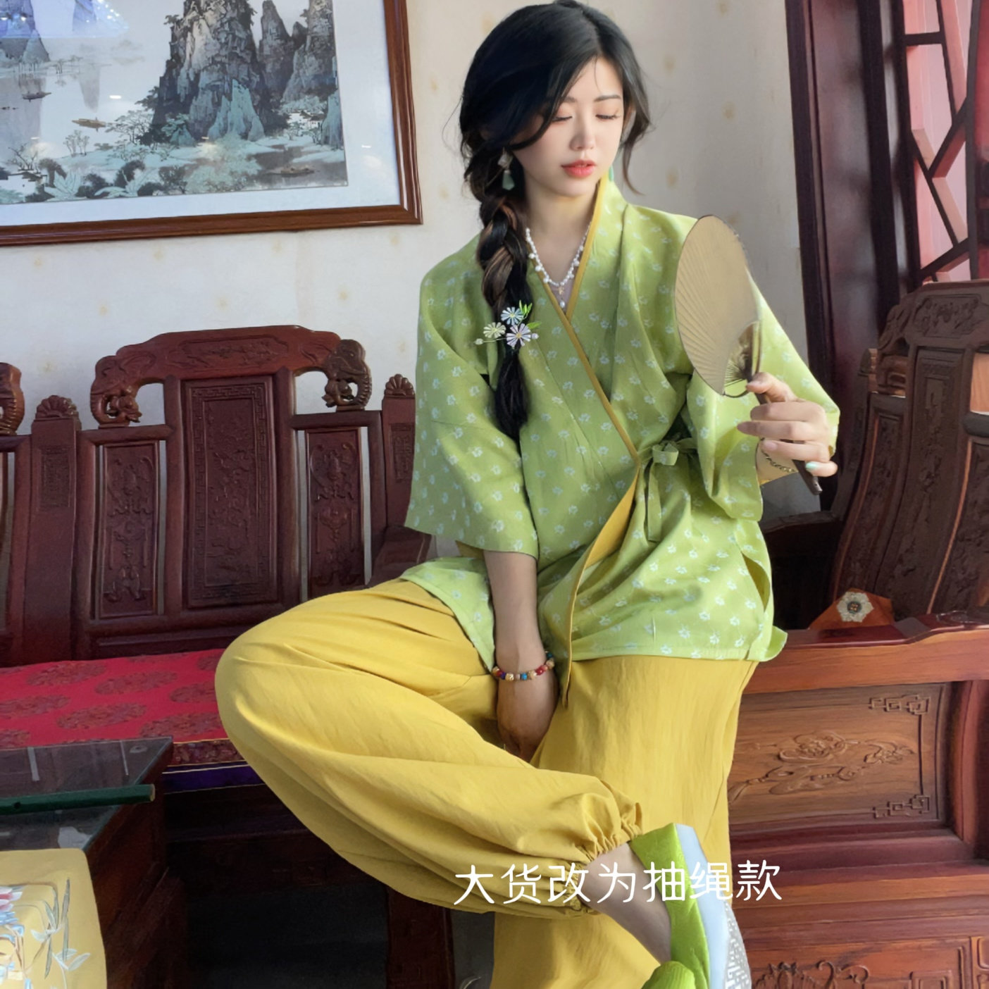 十里七巷 七宝 原创交领短衫夏汉元素阔腿灯笼裤,女装/女士精品,汉服套装,淘宝优惠券,粉丝福利购,淘宝优惠卷