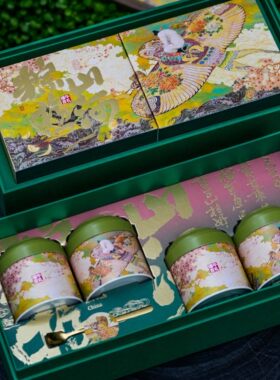 端午茶礼盒空盒红绿茶通用定制